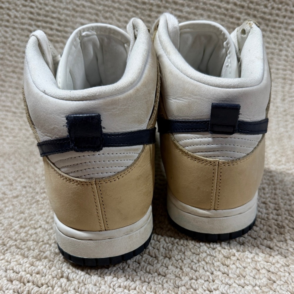 Nike Dunk High PRM Sesame Shoes Womens 7.5 White/Tan DX2044-101 Trainer Sneakers - Picture 6 of 10